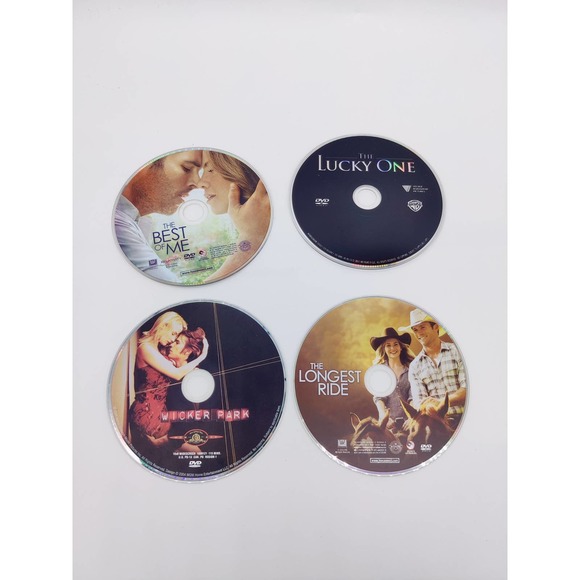 4 Movie Lot DVDs Romance The Longest Ride Lucky One Wicker Park Best Of Me Four - Picture 7 of 9
